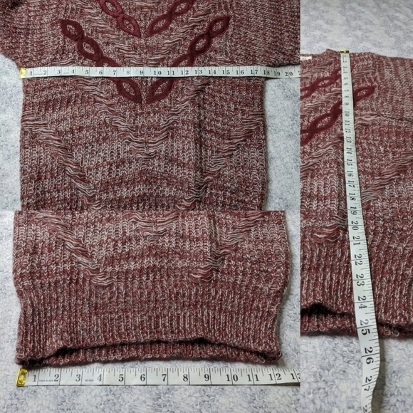 Vintage Marisa Christina maroon sweater size M - Picture 6 of 6